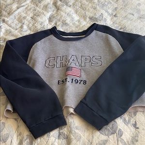 Chaps cropped sweater